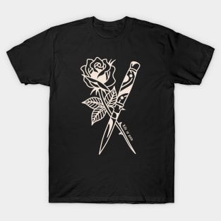 Rose knife tattoo T-Shirt